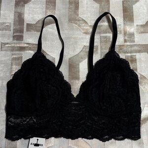 NEW Express One Eleven Triangle Lace Bralette, Size XS